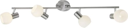 Brilliant Tiara Oppervlak-spotverlichting Chroom, Nikkel, Wit E14 40 W