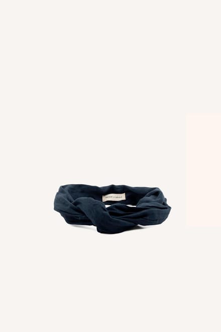 Monk and Anna - Haarband Dames • linen • midnight