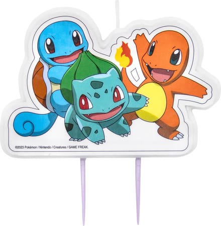 Amscan - Pokemon - Kaars - Taartkaars - 9x6 Cm
