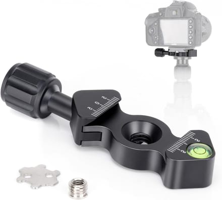 Quick Release Plate Clamp, Arca Swiss Type QR Klem met 3/8" - 1/4" Schroefadapter voor Statief en Monopod Bevestiging