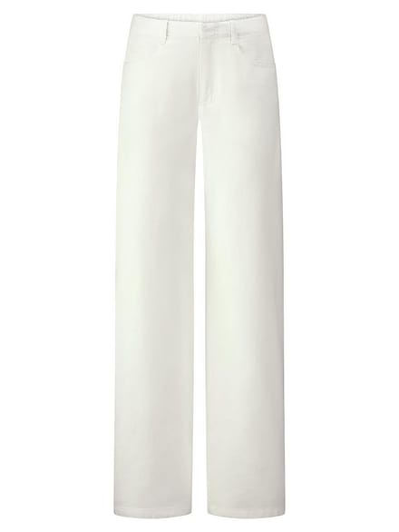 Wide Fit-jeans Van Peter Hahn wit