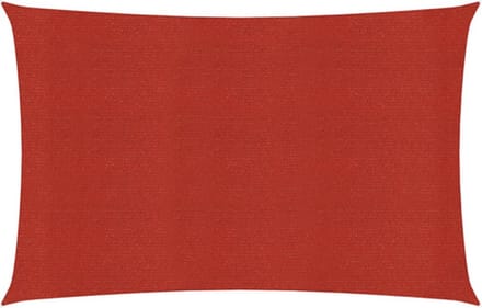 vidaXL - Zonnezeil - 160 - g/m² - 5x7 - m - HDPE - rood