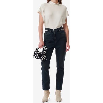 IRO Paris Touro Trouser Blue Black Used Größe: 25 | Straight Jeans Outlet | Damen | Schwarz