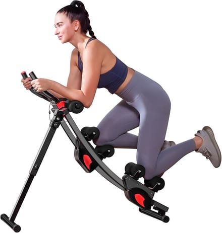 Buikspier Trainer - Core Trainer - Thuis Krachttraining - Verstelbare Hoogtes - 350 Lbs Capaciteit - Zwart