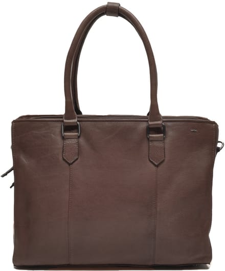 Berba | Lucca | Werktas | Businesstas | 15,6 inch laptop | Dames | Donkerbruin | Leer |