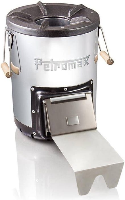 Petromax Rocket Stove RF33 – Efficiënte houtgestookte buitenkooktoestel met gietijzeren kookplaat
