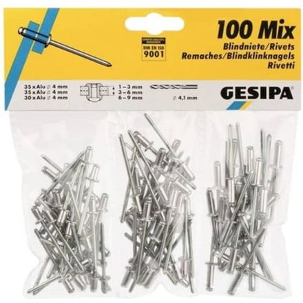 Gesipa 1433667 Popnagel (Ø) 4 mm Staal Aluminium legering 100 onderdelen