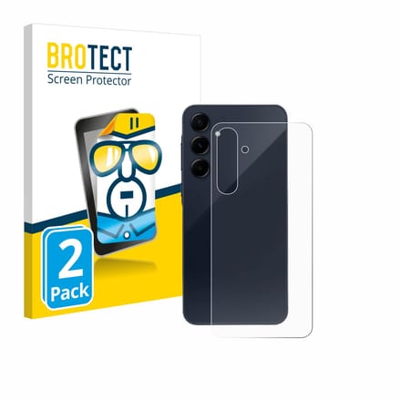 BROTECT - Screenprotector voor Samsung Galaxy A55 5G (Achterkant) - Folie Beschermfolie transparant 2 Stuks