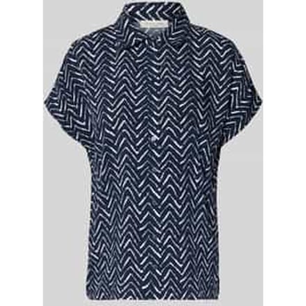 relaxed fit blouse van viscose in all-over look