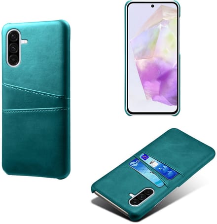 Backcover met Opbergvakjes + PMMA Screenprotector voor Galaxy A36 5G _ Groen