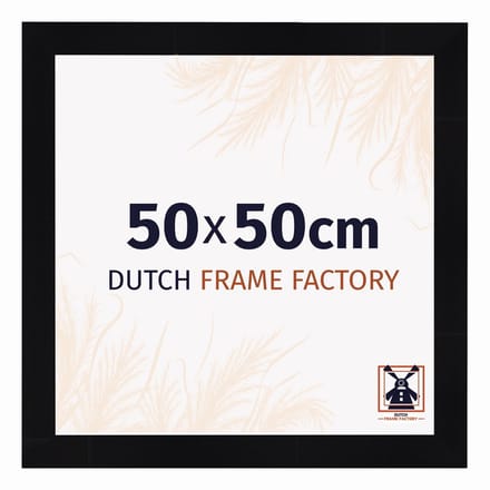 Fotolijst 50x50 cm - MDF - Zwart Hoogglans - Praag