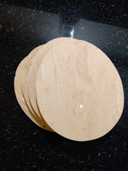 Colmore by Diga onderzetters 4 stuks natural resin11x10x1cm