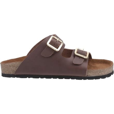 Cotswold Dames Lushill Leren Muilezelsandalen (Bruin)