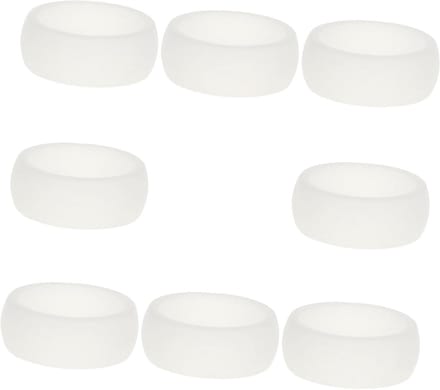 Heren Siliconen Set - Sport Ringen - Bescherming Sieraden - Scheur en Barstbestendig - 8 Stuks - Multicolor