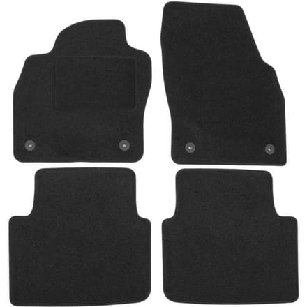 Tapis de sol - Skoda - Kamiq - Velours noir - 4 pièces - Ajustement précis