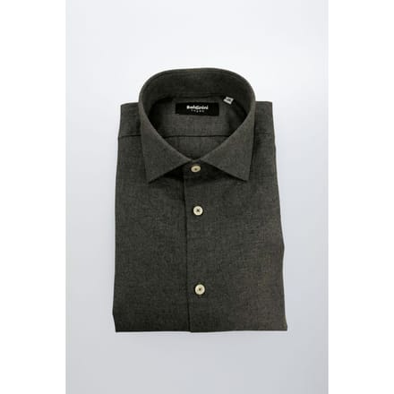 Baldinini Trend Grijze Katoenen Heren Shirt
