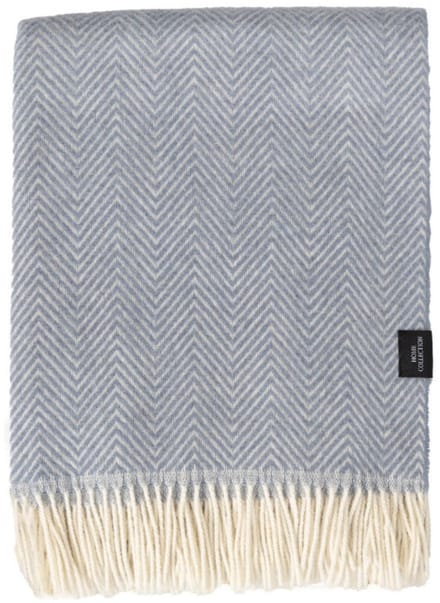 WOOOL Plaid - Manhattan (Lichtblauw) - 140x200cm - 100% Wol