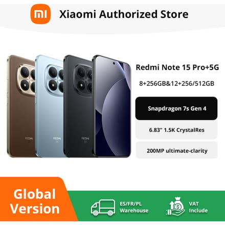 Xiaomi Redmi Note 15 Pro+ 5G - 8GB+256GB - Blauw