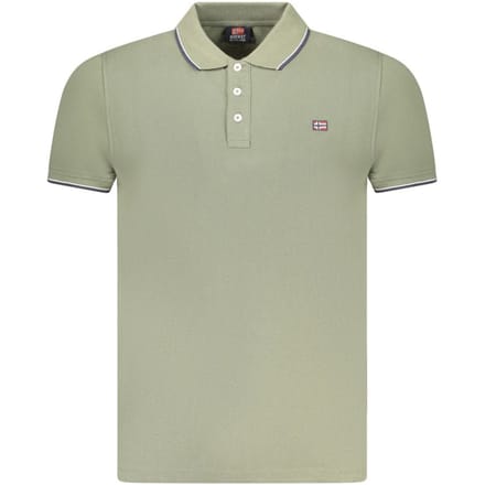 Norway 1963 Verde Katoenen Heren Poloshirt