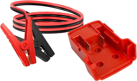 Starthulpadapter Auto - Startkabel Adapter - Voertuig Starten - Milwaukee Accu Compatibel - 1.8 Meter Kabel - Rood
