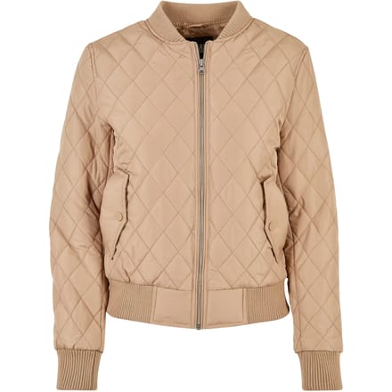 Urban Classics - Diamond Quilt Nylon Jacket - L - Beige