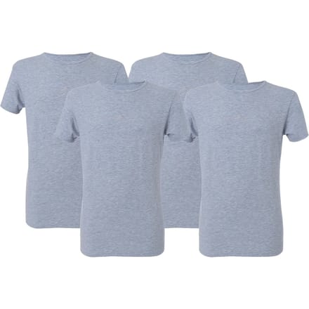 McGregor Premium - Stretch T-shirt - 4-pack Grey Taglia: M | Magliette basic Outlet | Uomo | Grigio