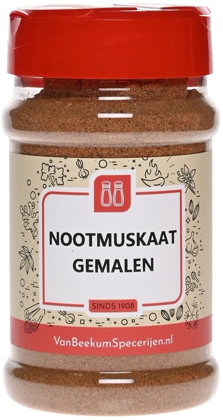 Van Beekum Specerijen - Nootmuskaat Gemalen - Strooibus 130 Gram