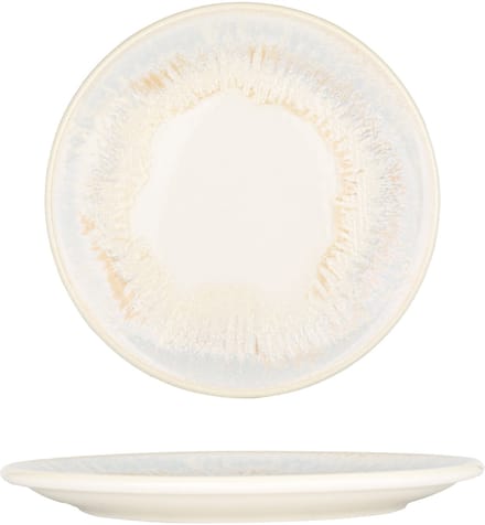 By Bone Dessertbord - Wave - Porselein - 19 cm - set van 6