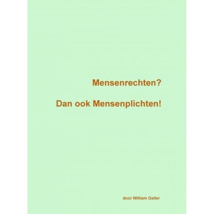 Mensenrechten? - William Geller