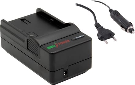 ChiliPower Olympus BLN-1 oplader - stopcontact en autolader