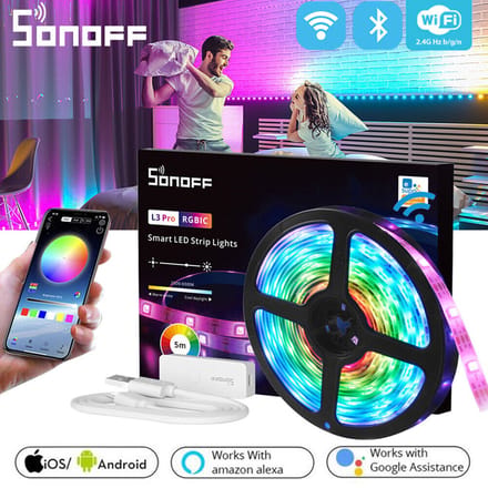 Sonoff Rgbic L3 Pro 5 M Led-strip Transparant