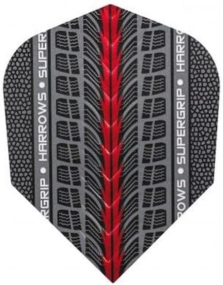 Dartpijlen Vluchten Standaard Supergrip Rood - 3 Stuks