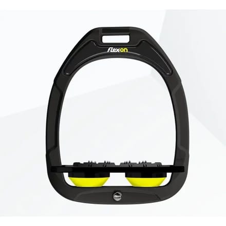 Zwarte/ Zwarte/ Gele Ultra Grip Platte Beugels Flex-On Green Composite