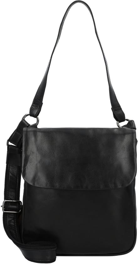 HAROLD'S Leren schoudertas Caugio Handbag Double Up Black zwart
