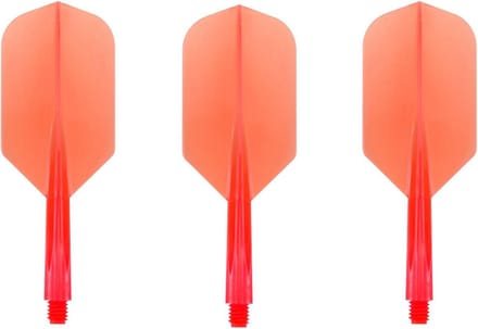 Dartpijlen Flights Helder Rood Slim Dunne Set