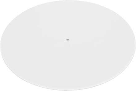 Draaitafel Mat - Slipmat Platen - Betere Geluidskwaliteit - Acryl Constructie - 30x30cm - Wit