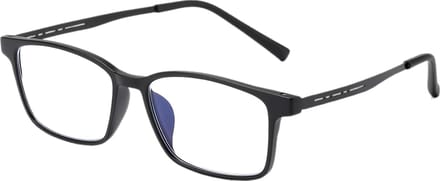 Blauw Licht Bril - Computer Bril - Scherm Tijd - Vierkant Frame - 14.4 cm - Zwart