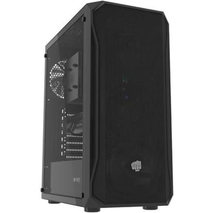 Fury SHOBO SH4F - ATX Midi Tower - Zwart - Met raam - Ventilatoren inbegrepen
