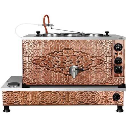 GGM Gastro Türkischer Elektro Kupfer-Teekocher - 870mm - 33 Liter