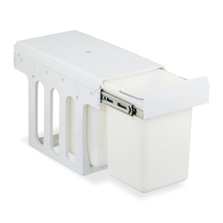 inbouw prullenbak - 2 vakken - 2x 8 l - keukenkast vuilnisbak - wit