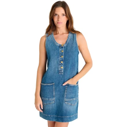 Jurk Le Temps des Cerises MARIBOU rechte denim jurk