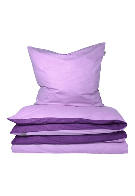 Tweedelig omkeerbaar beddengoed Renforcé paars - SCHIESSER Home 135*200