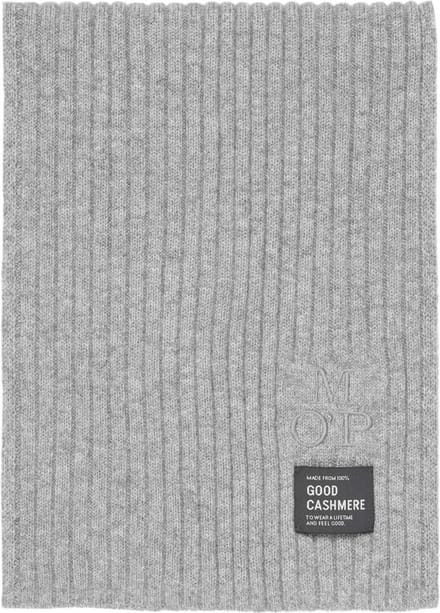 Marc O'Polo Sjaal Knitted Scarf Grey Melange Grijs