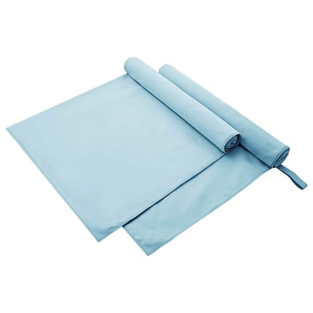vidaXL - Sporthanddoeken - 2 - st - Blauw - 180 - x - 90 - cm - Polyester - en - polyamide