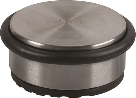 AXA Deurstopper (model FS90) Geborsteld RVS met rubber (Zwart): Losstaand, geen vaste montage.