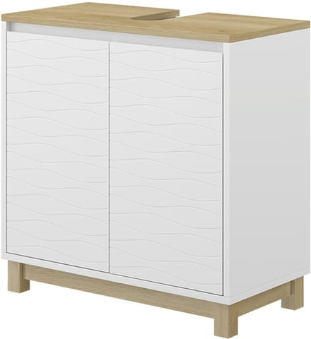 Vicco Livia Wastafelonderkast – 60 x 60 cm met 2 deuren Wit