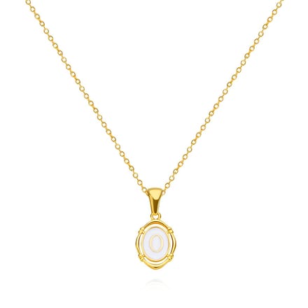 Letter ketting - Initiaal ketting - Goud - Letter O