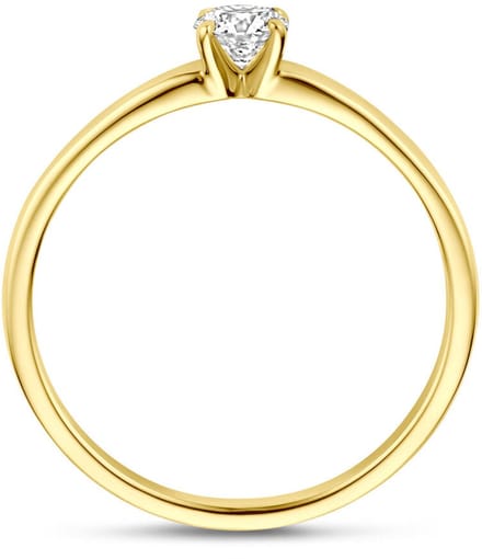 14K Geelgouden Ring Lab Grown Diamant 0.25ct G VS – 4034828