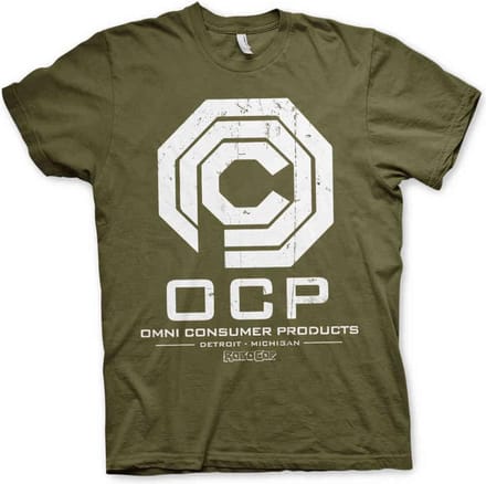 Robocop Heren Tshirt -M- Omni Consumer Products Groen