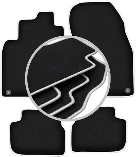 CARLUX-SILVER automatten voor: Saab 9-3 II cabrio (2002-2014)